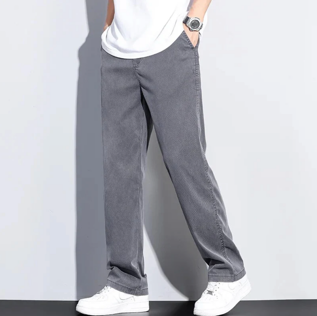 Straight Fit Vintage Trousers